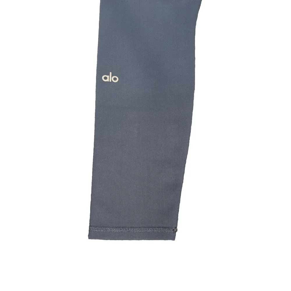 ALO YOGA HIGH-WAIST RIPPED WARRIOR LEGGING Blue Size Medium‎ NWOT